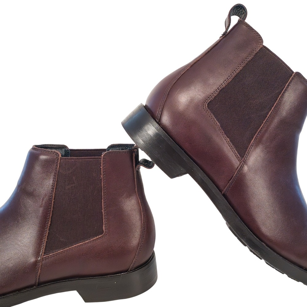 Naot Washington Chelsea Boots Men US 12 Burgundy Brown Leather
